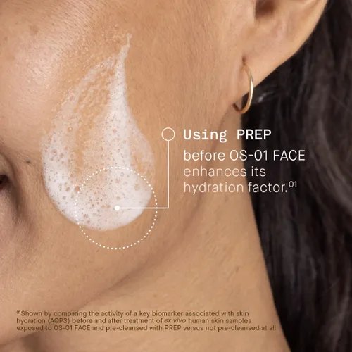 Vista 3 de OneSkin Limpiador facial PREP para exfoliar y apoyar el equilibrio de la piel, probado por dermatólogos y seguro para pieles sensibles