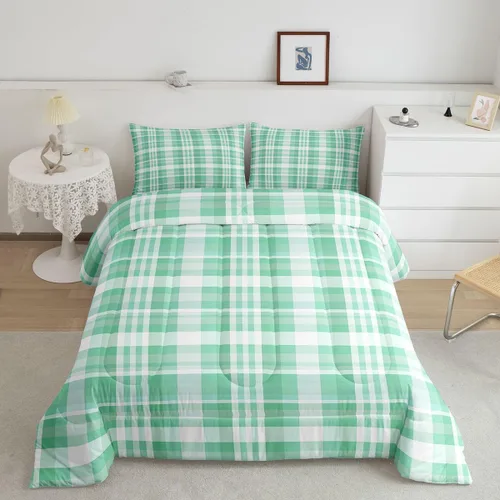 Vista 15 de Manfei Geometric Triangle Twin Size Bedding Set with 1 Pillowcase - Triangles Bedding Set for Kids Boys Girls Bedroom,Modern Simple 2 Pieces All