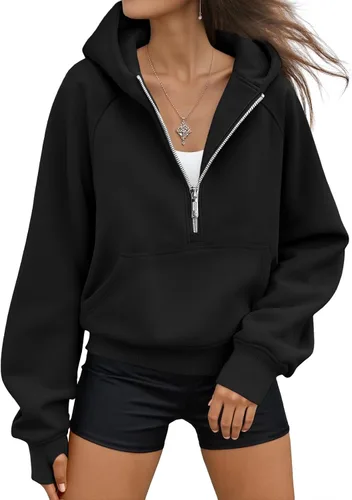 Vista 20 de AUTOMET Sudaderas con capucha de mujer, sudaderas de forro polar para otoño, conjuntos de moda, sudaderas para hacer ejercicio, chaquetas con Verde