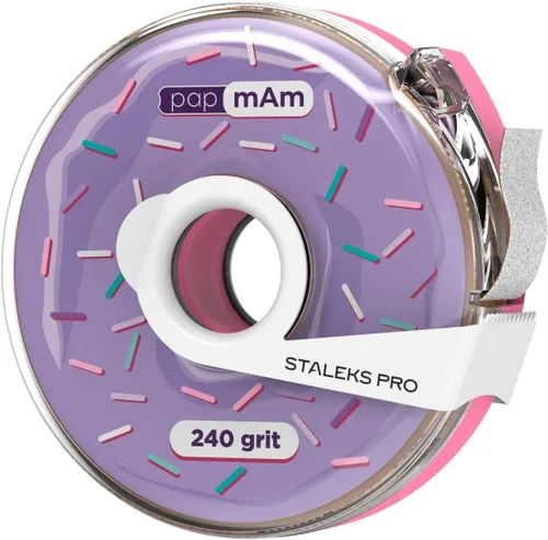Vista 16 de STALEKS PRO Expert 40 PapmAm Mix - Lima de uñas desechable sobre base de madera (grano 180/240, 3 piezas) - Lima de uñas de doble cara lista
