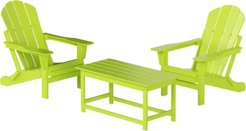 Vista 16 de WO Home Furniture - Juego de 3 sillas plegables para exteriores, mesa auxiliar, resistente a la intemperie y a los rayos UV, para césped, jardín