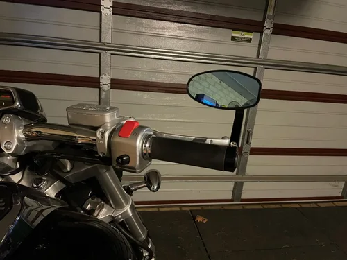 Vista 5 de FENRIR Espejo de motocicleta con adaptador para Sportster Iron Forty eight Dyna Softail Hammer Kingpin Vegas Jackpot BOULEVARD M90 S40 INTRUDER C90T