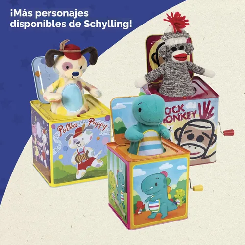Vista 6 de Muñeco en caja de sorpresas de Schylling, Jester Jack