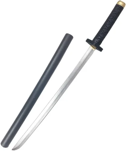 Vista 2 de damdos Espada de cosplay de anime, 2 piezas, espada Kataiana, Samuroai muerto, ninja, cosplay, espadas, regalos de cumpleaños (juegos de 2 piezas)