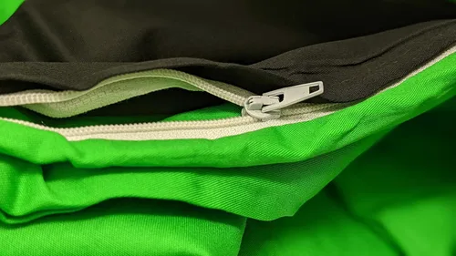 Vista 3 de Tache - Juego de funda de edredón reversible de 2 piezas, 100% algodón, color verde lima y negro, tamaño individual