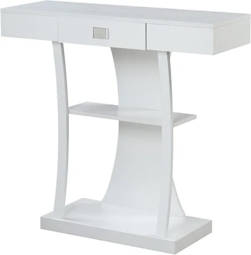 Vista 12 de Convenience Concepts Newport Harri - Mesa consola, madera de granero/negro Barnwood/Negro