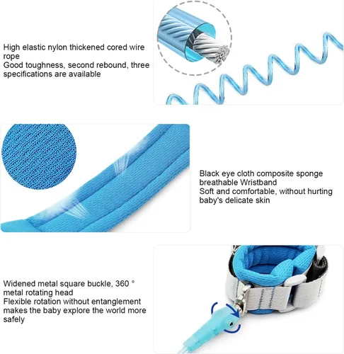 Vista 4 de Correas para niños, niños pequeños y arnés para la seguridad de los niños, correas acolchadas para el hombro para la comodidad de los niños, correa