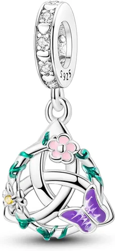 Vista 124 de LNQOBU Happy Life - Colgante para pulseras de abalorios, plata de ley 925 para mujer (con un espaciador de cuentas)