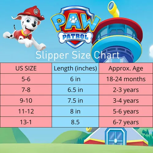 Vista 7 de Nickelodeon Paw Patrol and Sponge Bob Squarepants Zapatos de casa Chase y Marshall para niños pequeños Zapatillas de casa de felpa, ligeras