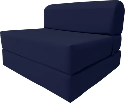 Vista 36 de D&D Futon Furniture. Silla plegable de espuma, sofá de estudio, colchón de espuma plegable para invitados (6 x 24 x 70 pulgadas, negro)