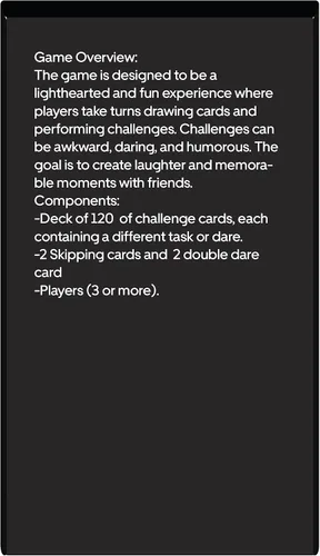 Vista 4 de Vasari Juego de cartas salvajemente retorcido y divertido, 120 desafíos, perfecto para parejas, familias y noches de juego