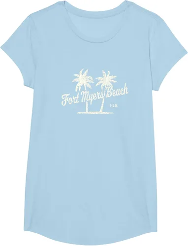 Vista 22 de Fort Myers Beach Florida Vintage 70s Palm Trees Graphic T-Shirt