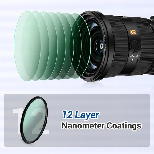 Vista 3 de PROfezzion Filtro UV de 1.594 in, filtro de lente de cámara para Sony ZV-E10 II ZVE10 ZV-1F ZV1F A6700 A6500 A6400 A6300 A6100 A6000 ZV-E1 ZVE1 A7C
