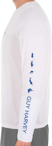 Vista 3 de Guy Harvey Camisa de manga larga para hombre con protección solar UPF 50+