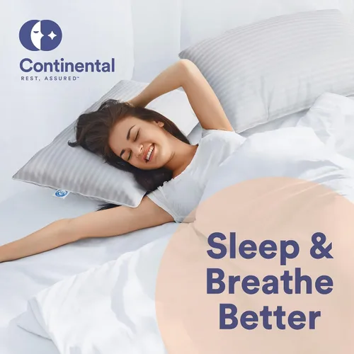Vista 7 de Continental Bedding Serenity Collection 700 Fill Power - Almohada de plumón húngara en tamaño bajo, mediano, extra loft, plumón certificado RDS