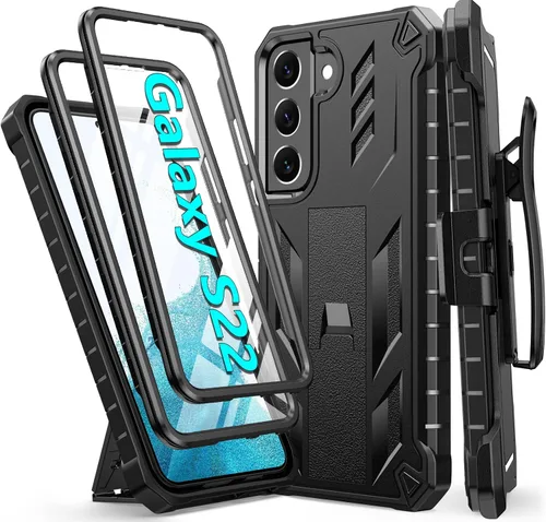 Vista 9 de FNTCASE Funda para Samsung Galaxy Note 20 Ultra con clip para cinturón y Negro