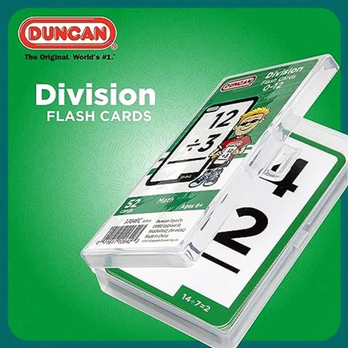 Vista 2 de Duncan - Tarjetas para practicar la división, verde y blanco, (3704FC)