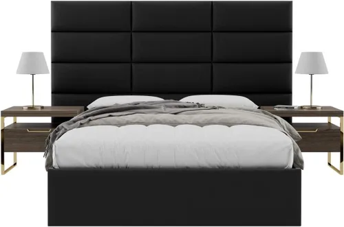 Vista 44 de Vänt - Paneles tapizados de cabecera para montar en la pared, diseño Elizabeth, 120 x 46 pulgadas, configuración de 16 paneles individuales