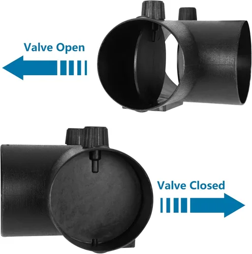 Vista 3 de Conector de Conducto de Calentador Diésel, Calentador de Estacionamiento, Manguera de Tubería, Conector de Ventilación con Válvula de Aleta