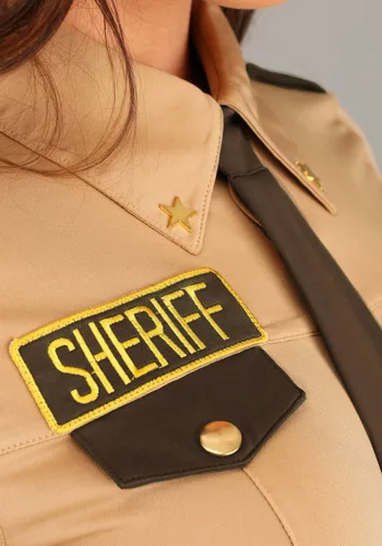 Vista 4 de Disfraz Sexy de Sheriff para Mujer Multicolor