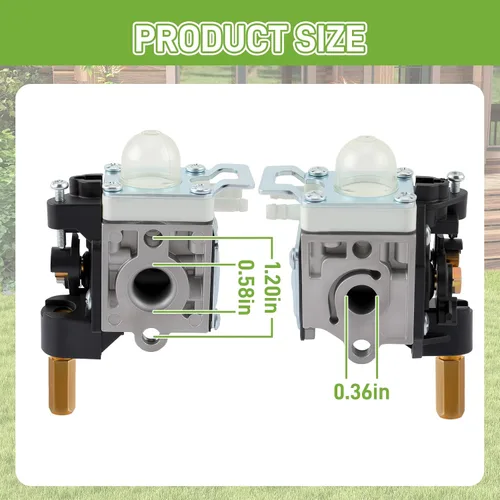 Vista 6 de SRM-266 Carburador para recortadora ECHO PPT-266 PE-266 SHC-266 HCA-266 con kit de afinación #RB-K112, A021003830, A021003831