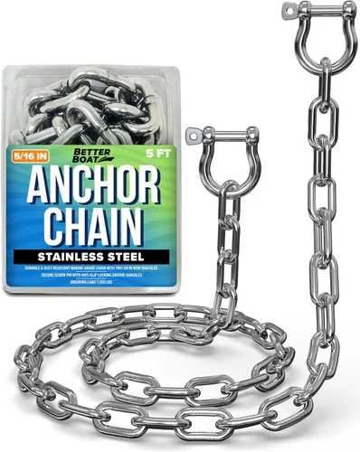 Vista 9 de Cadena de anclaje de acero inoxidable, cadena de anclaje de barco, cadenas de anclaje para barcos, cadena de ancla inoxidable, extremos de enlace