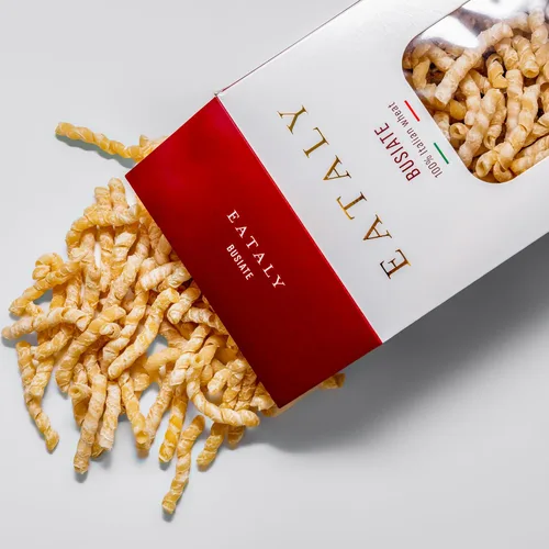 Vista 3 de Eataly Fideos italianos de pasta busiate – Caja de 17.64 oz (17 onzas) – Auténtico trigo duro sémola – Hecho en Italia – Pasta seca para comidas