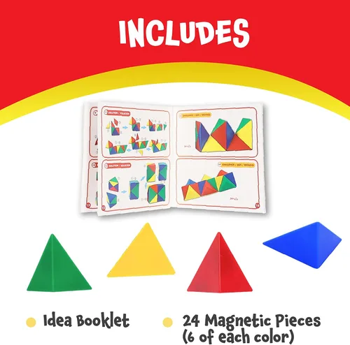 Vista 6 de POPULAR PLAYTHINGS Tri-Mags - Rompecabezas magnético, 24 piezas