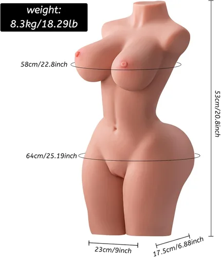 Vista 2 de 18.29Lb Efficient Version muñecas para adultos xx tamaño Real nalgona Juguetes Sexuales para Hombre-9W231