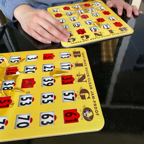 Vista 8 de MR CHIPS Tarjetas de bingo deslizantes con ventana deslizante, fácil de leer, de rápida transparencia, con impresión grande, con ventanas
