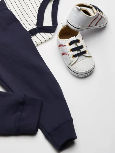 Vista 3 de Little Treasure - Conjunto de mameluco, pañalero y pantalón unisex de algodón para bebé
