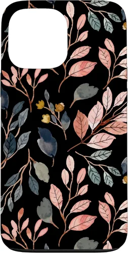 Vista 23 de iPhone 16 Green Botanical Fern Foliage Watercolor Floral Pattern Case
