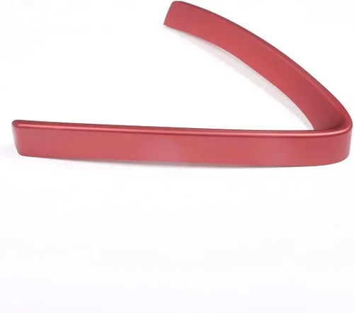 Vista 6 de Decoración exterior del coche para parrilla delantera cubierta de marco protector para rejillas de coche para Stelvio 2017-2019 rojo, accesorios