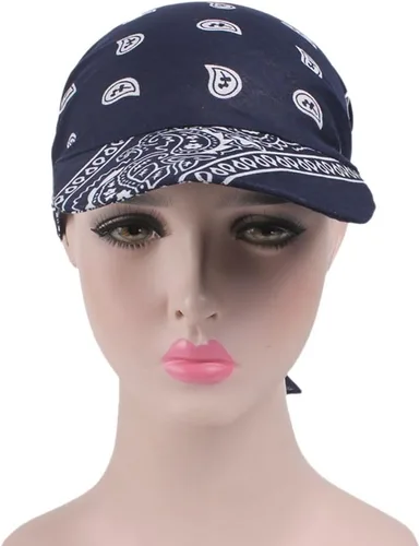 Vista 2 de Gorras de quimioterapia contra el cáncer, bufandas para mujeres, pérdida de cabello, sombrero de moda holgado con visera de ala para niñas