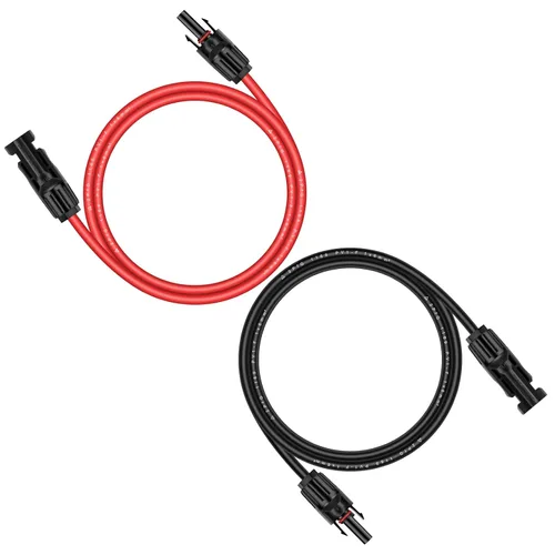 Vista 10 de iGreely - Cable de extensión solar de 10 pies y 10 AWG con conector macho y hembra de panel solar, adaptador de panel solar