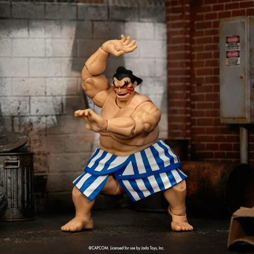 Vista 5 de Jada Street Fighter II E. Figura de acción Honda – Juguetes de escala 1:12