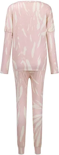 Vista 5 de Conjuntos de dos piezas para mujer, trajes de jogging para otoño, invierno, manga larga, conjuntos de sudadera con capucha de teñido anudado