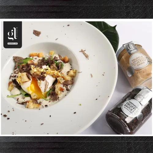 Vista 2 de GL TRUFFLE GOURMET LINE - Salsa de Crema Dueto de Trufas y Parmigiano, 130 gm Salsa de Pasta Tartufi, Condimento con DOP Parmigiano Reggiano
