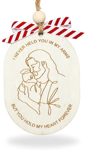 Vista 8 de Adornos Conmemorativos para Bebés, Te Llevé Cada Segundo, Regalos Conmemorativos por la Pérdida de Hija/Hijo, Regalo para Abortos Espontáneos