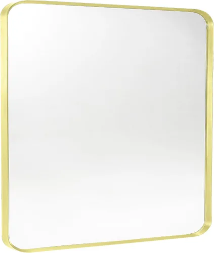 Vista 23 de Espejo arqueado negro de 16" x 20", espejo de pared para baño con arco, espejo de tocador de baño con marco de metal y parte superior arqueada