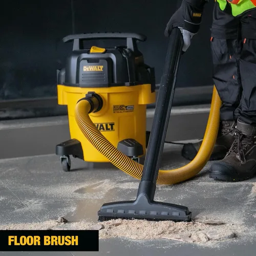 Vista 8 de DEWALT Aspiradora Stealthsonic de 5 galones y 4 HP DXV05P-QTB con 6 bolsas de polvo, aspiradora ultra silenciosa de polietileno con potente succión