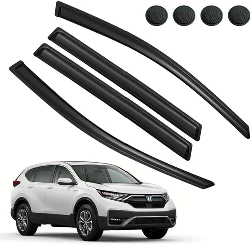 Vista 49 de Protectores de lluvia para Mazda 3 Hatchback 2010-2013, deflectores de ventana lateral con cinta adhesiva para Mazda 3 Hatchback, viseras de ventana