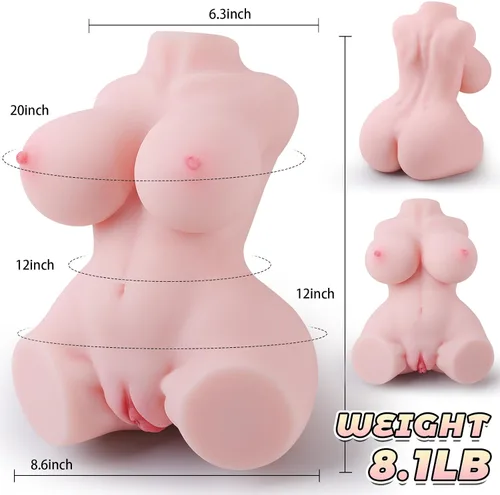 Vista 8 de Muñeca sexual para hombres, masturbador masculino, textura realista de tamaño completo de la piel del cuerpo, trasero suave, pechos grandes, coño