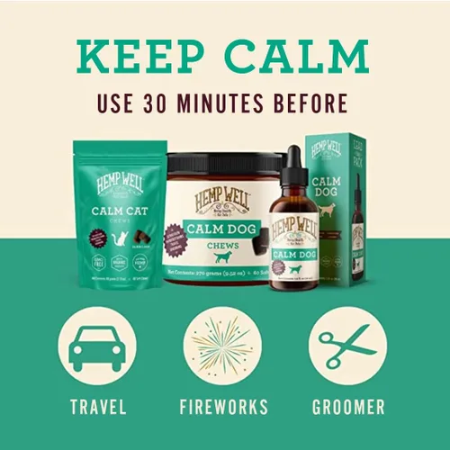 Vista 8 de Hemp Well Aceite para gatos tranquilo, cáñamo orgánico, viajes, ansiedad y apoyo al estrés