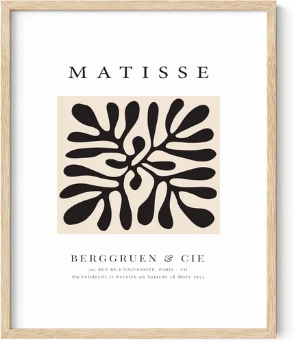 Vista 24 de HAUS AND HUES Matisse - Lámina de arte moderno minimalista - Arte de pared estético de Henri Matisse, póster abstracto para cuarto de dormitorio