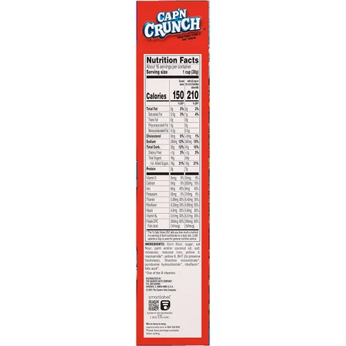 Vista 2 de Cap'n Crunch Cereal, Original, caja de 22.1 onzas