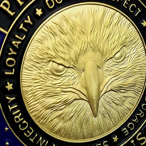 Vista 4 de AtSKnSK Gracias por su servicio Moneda de desafío de apreciación militar