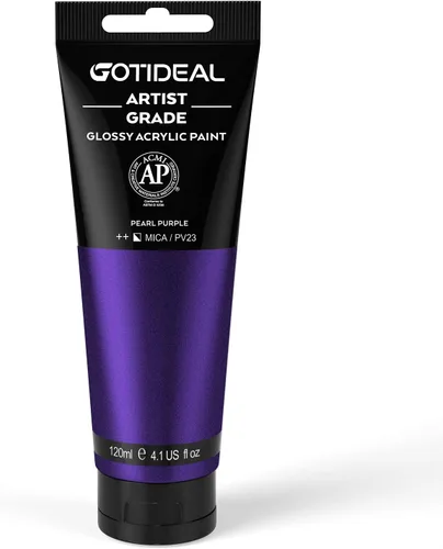 Vista 17 de GOTIDEAL - Pintura acrílica iridiscente, rojo camaleón, de 4.1 oz, no tóxicas, no se decoloran; ricos pigmentos para artistas adultos y niños