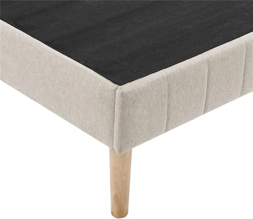 Vista 7 de Decoro Eternity - Marco de cama tapizado color crudo - Queen