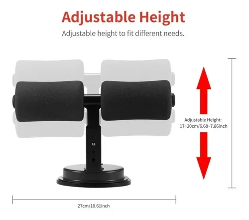 Vista 3 de Soporte Piso Barra Abdominal Multifuncion Fitness